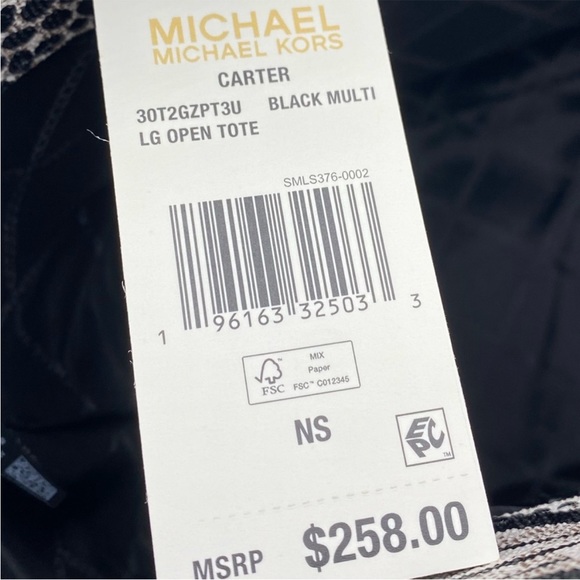 Michael Kors Carter Zebra Print Large
Open Tote Bag - Picture 5 of 11